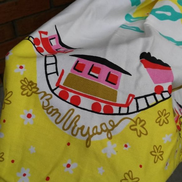 Pinup Girl Clothing Mary Blair Trains Jenny Skirt Small - Picture 4 of 6